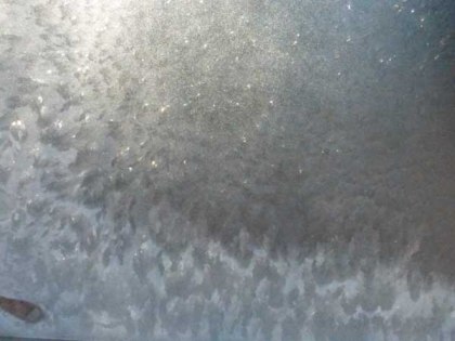 Frost on the door