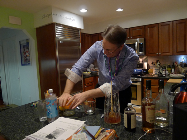 Matt works on the drinks