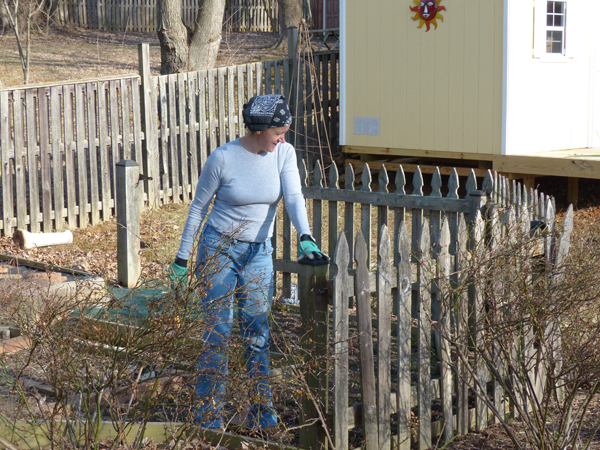 And I tore it out with my bare hands! Bwahahahaha.  (and a saw and hammer and lots of karate kicks for fun)